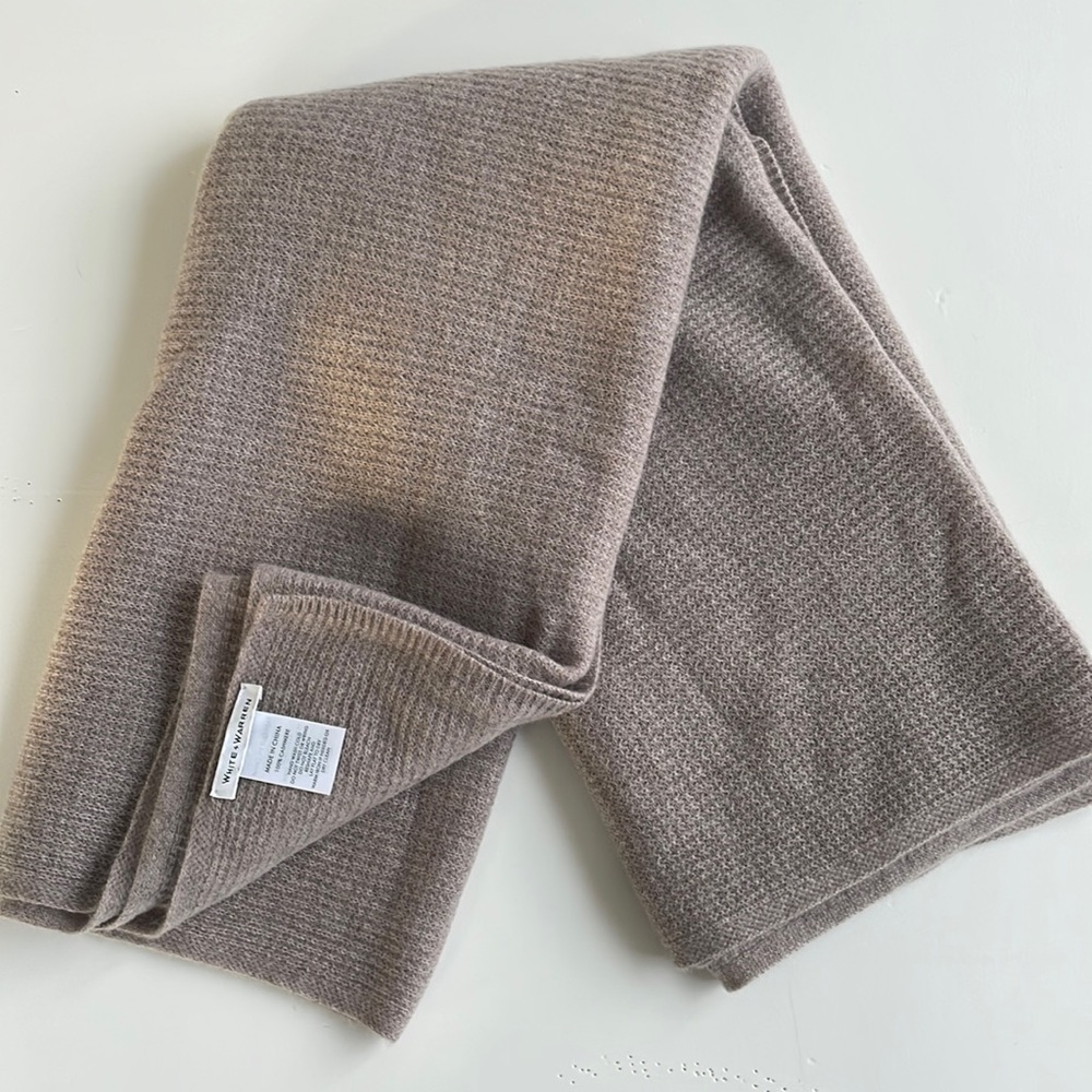 White and Warren 100% Cashmere Travel Wrap/Scarf